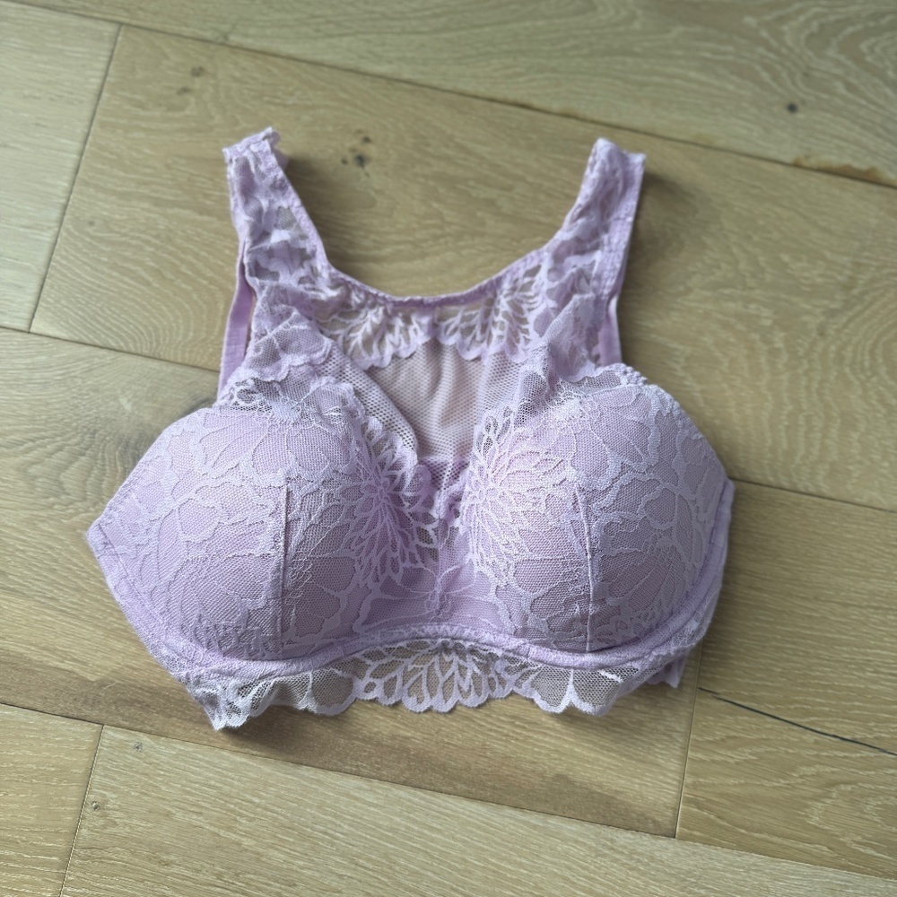 Victoria's Secret Pink High Neck Bralette in Pink Size Medium - Picture 3 of 6